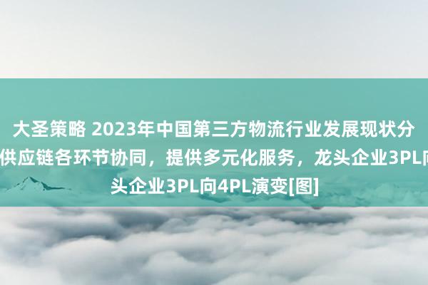 大圣策略 2023年中国第三方物流行业发展现状分析：加强物流供应链各环节协同，提供多元化服务，龙头企业3PL向4PL演变[图]