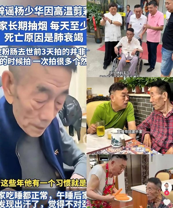 天创网  杨少华儿子可睡安稳觉！94岁父亲去世原因曝光